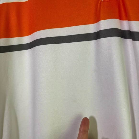 SCODI Men's Golf Polo Shirt Large Stripes Short Sleeve Quick Dry Lightweight - Picture 5 of 6